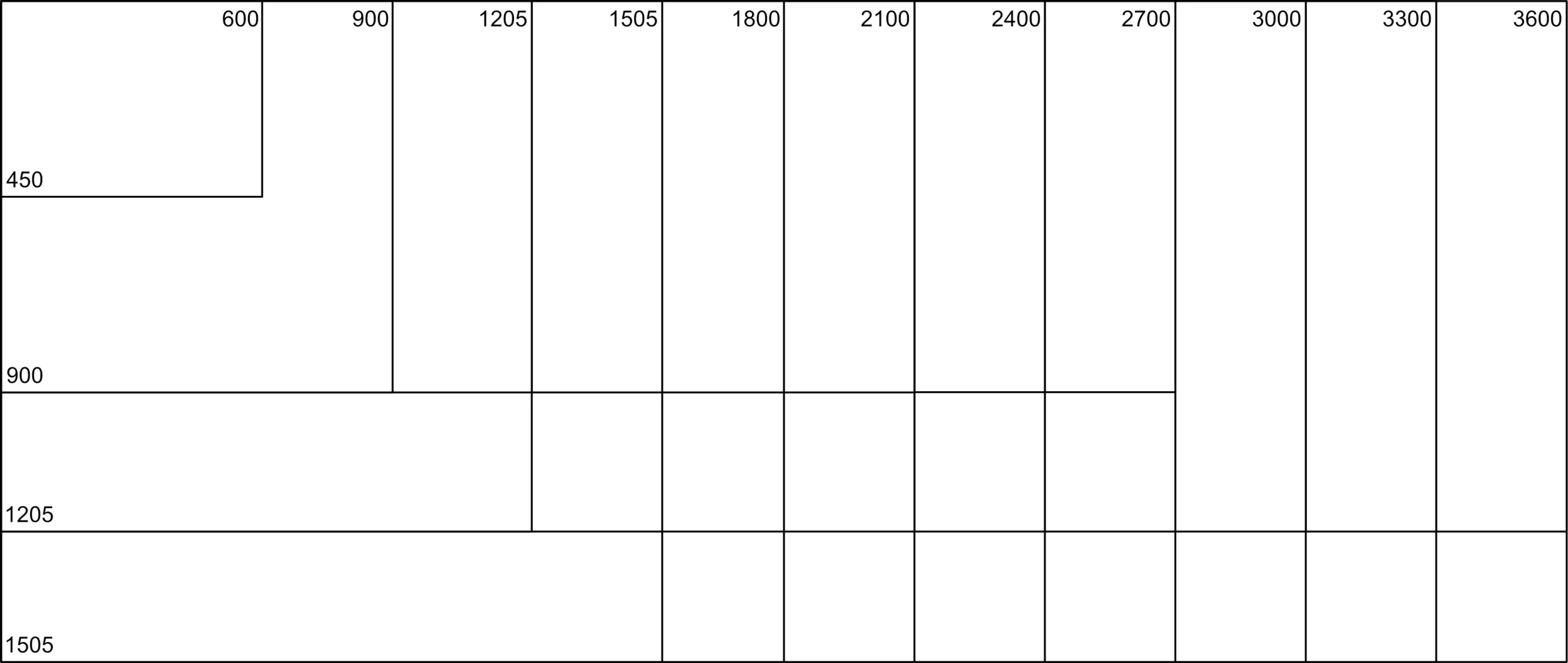 Slimline Frame Size Guide